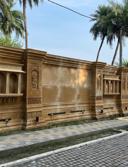 JewelCraftz CNC Sandstone Architectural Wall Design
