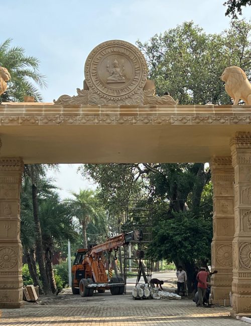 JewelCraftz CNC Sandstone Temple Gateway